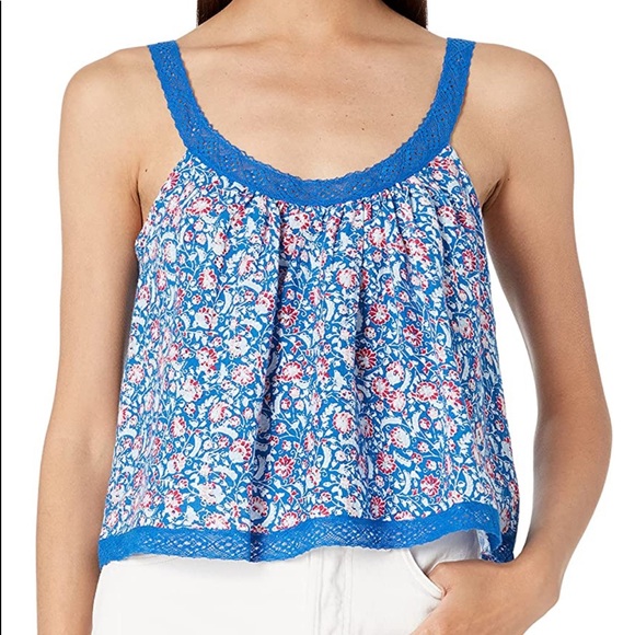 NWT Lucky Brand Floral Cami Tank Size Med - Picture 2 of 7